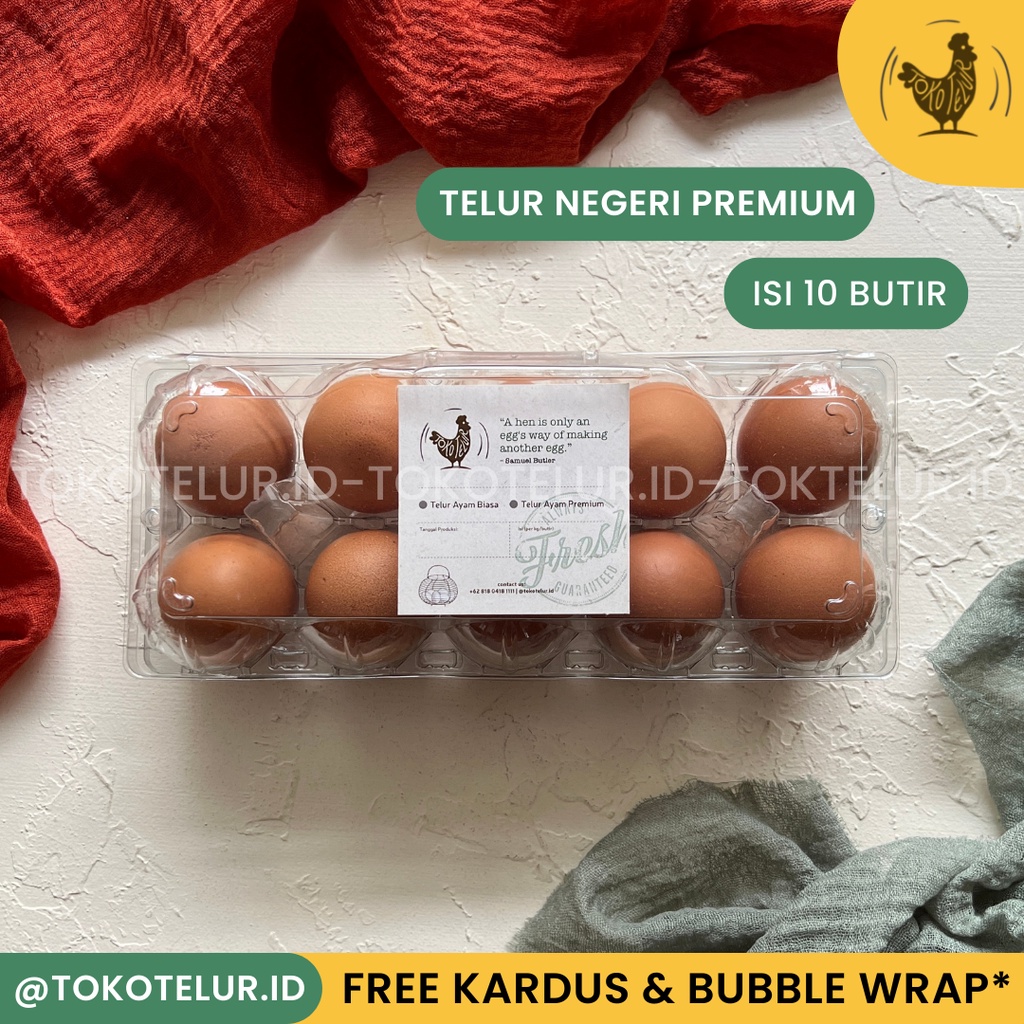 Telur Ayam Pilihan Negeri (PREMIUM) isi 10 butir (FRESH-SEGAR)