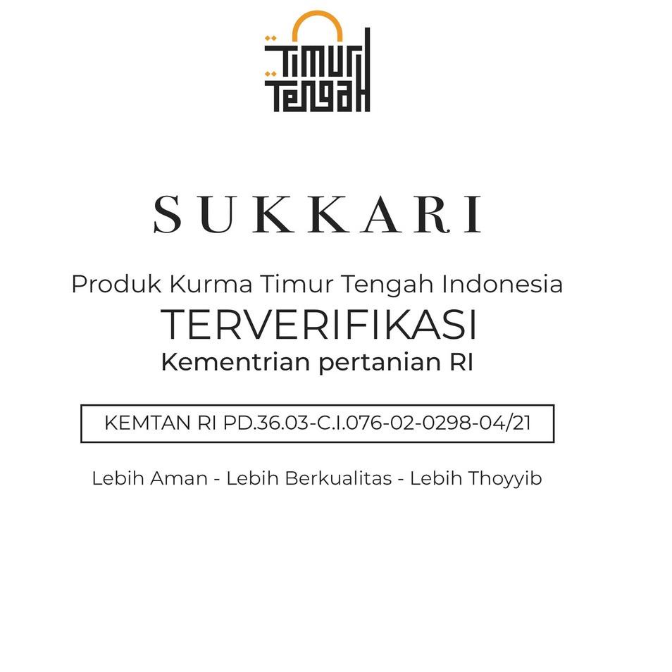 

Original Kurma Sukari Ember Premium Timur Tengah 850 gr High Quality gas !!