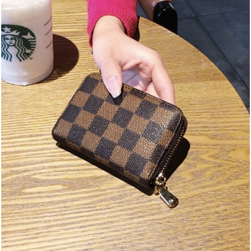 DOMPET KARTU K04 PREMIUM IMPORT / DOMPET KARTU KOREA MURAH-KOTAK COKLAT