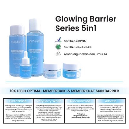 * NCC * Animate Glowing Barrier Skin Repair Series 5in1- Paket Skin Barrier Repair