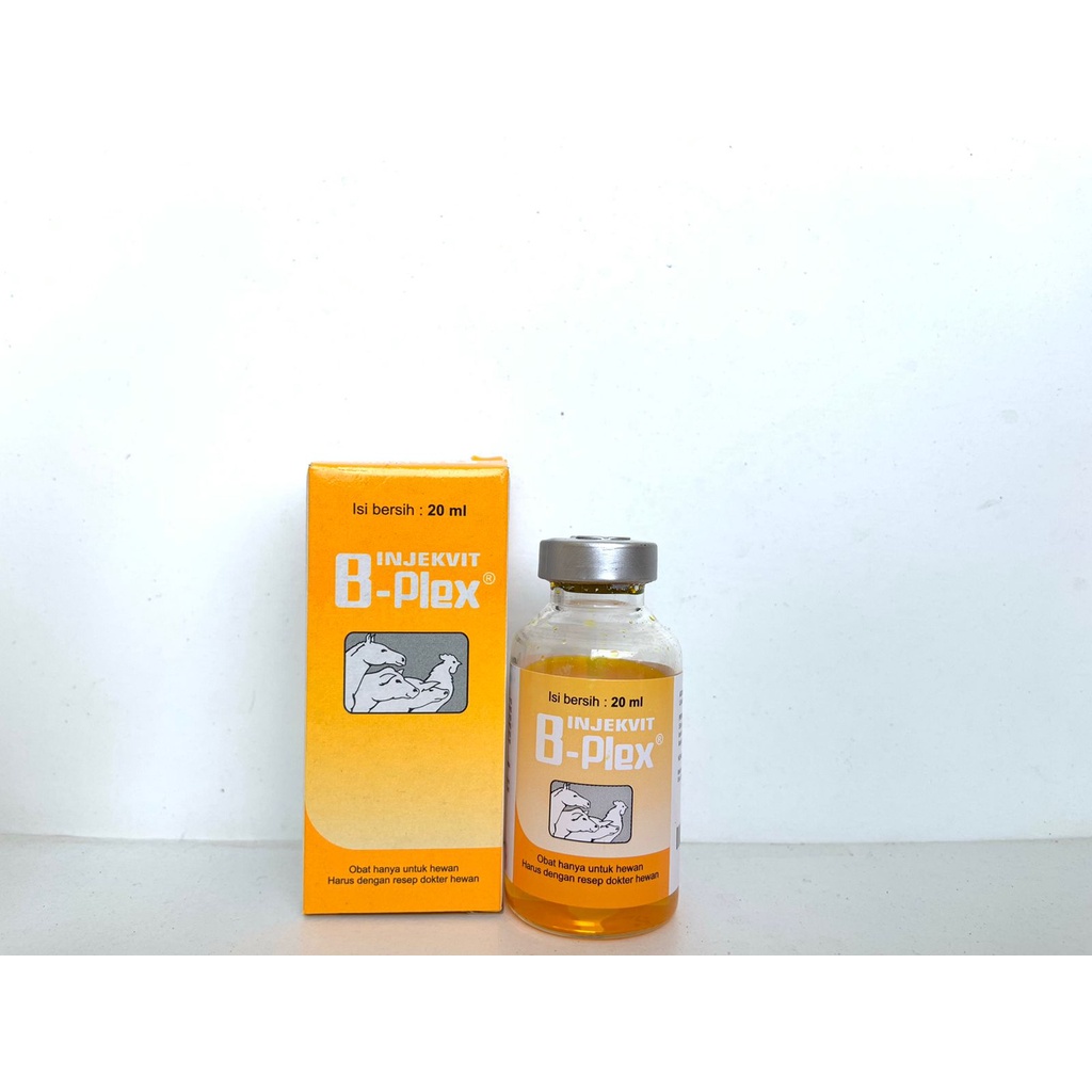 INJEKVIT B PLEX B KOMPLEKS 20 ml - Tingkatkan Produktifitas dan Imun Hewan B Komplek B Complex