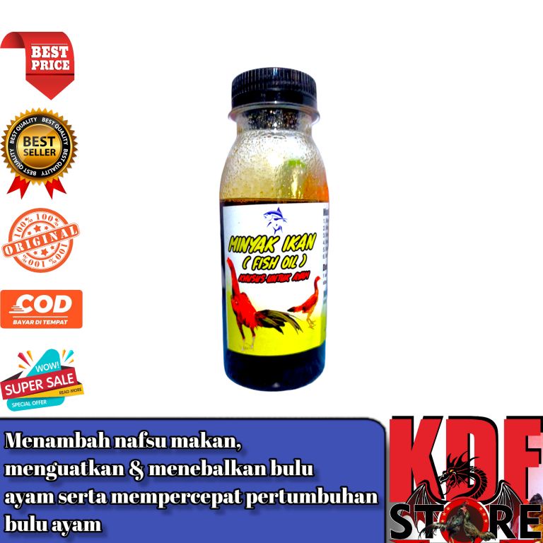Minyak Ikan Azka Jaya Obat Ayam Aduan Minyak Ikan Pemacu Pertumbuhan Untuk Ayam Bangkok Tahan Penyak