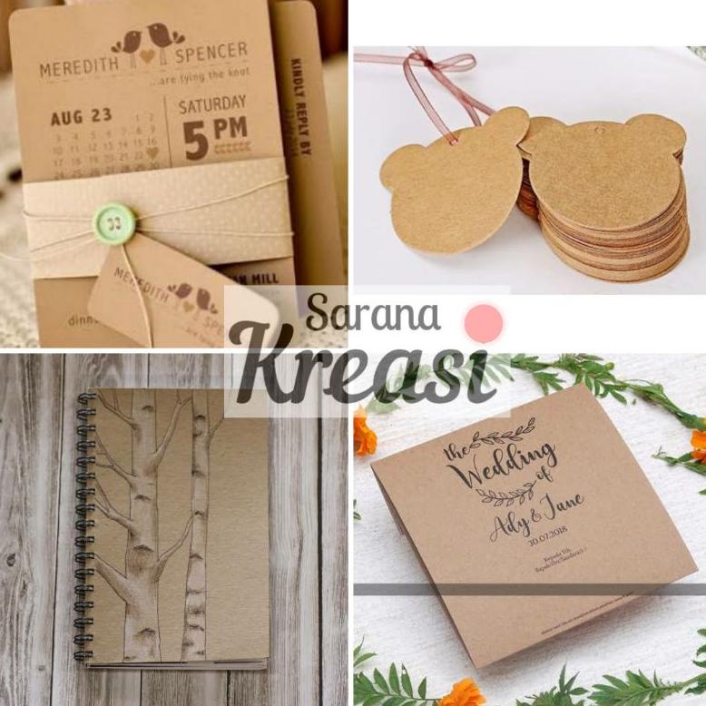 

➨Super Promo✬ TJMQO [100 LEMBAR] Kertas Kraft Liner 150gsm A5 - Blank Paper Kertas Samson Crafting Cokelat 39 ➨Bayar Di Tempat