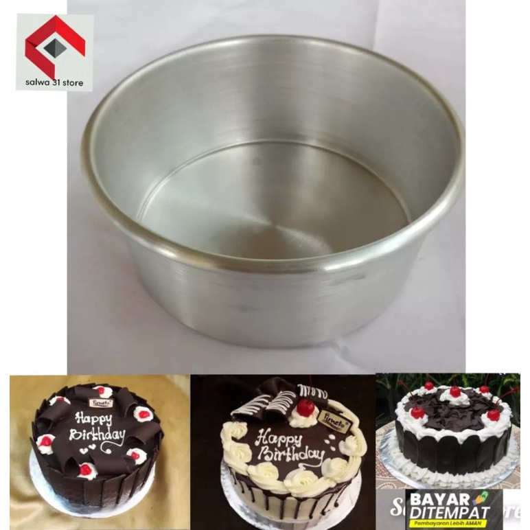 12 pcs cetakan cromboloni/loyang bulat pres lurus ukuran 10 cm tinggi 4 cm