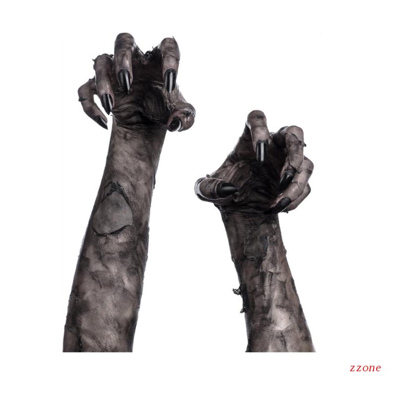 Stiker Dinding Decal Desain Devil 's Hand Untuk Dekorasi Halloween