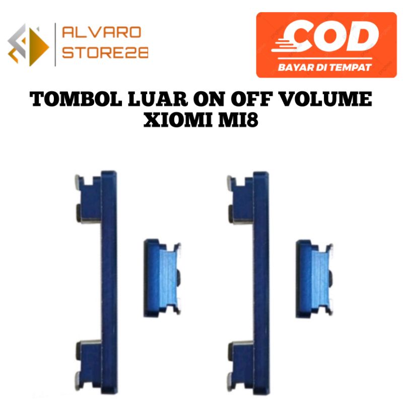 Tombol Power On off Volume Luar Xiaomi Mi 8 Mi8 LITE