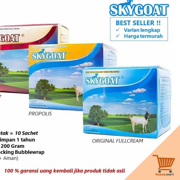 

✨Grosir✨ Susu Kambing Etawa Bubuk Original SKYGOAT 1 Box isi 10 Sachet !