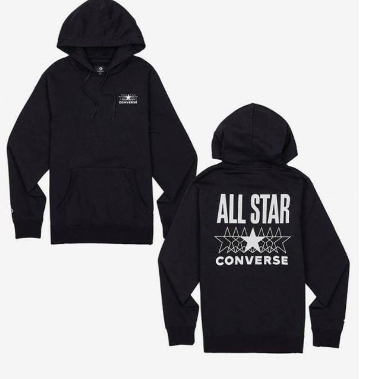 Tren Terbaru HOODIE CONVERSE ALL STAR BLACK EDITION