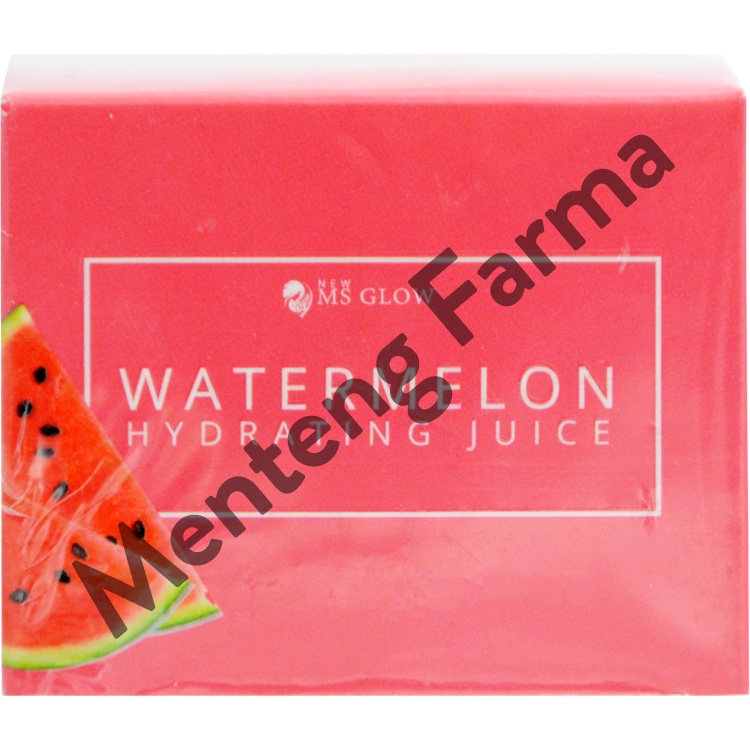 Ms Glow Watermelon Hydrating Juice Moisturizer - Pelembab Wajah untuk Menghidrasi Kulit Kering Bruntusan dan Iritasi