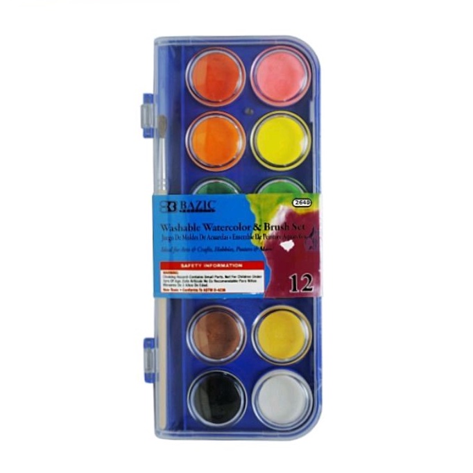 

WATERCOLOR/CAT AIR BAZIC 12 WARNA 2640