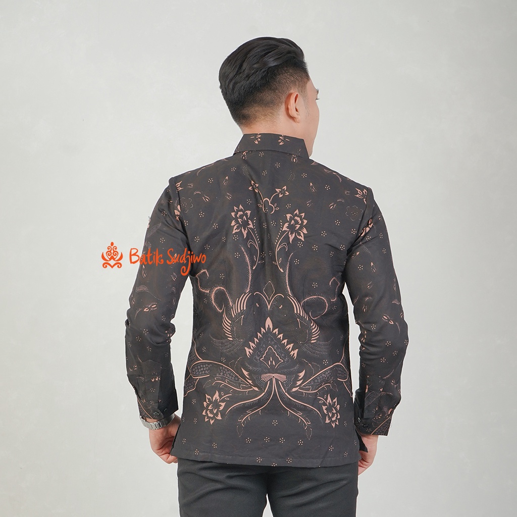 Baju Batik Cowok Lengan Panjang Premium 1116