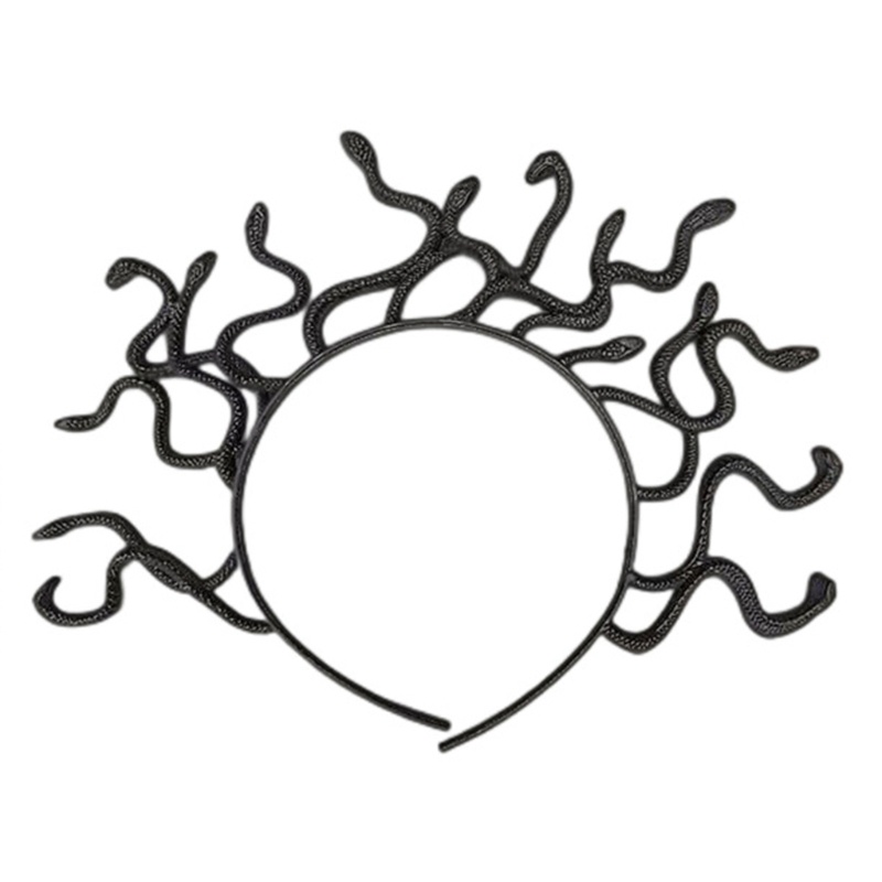 Headband Desain Ular Medusa Untuk Kostum Halloween