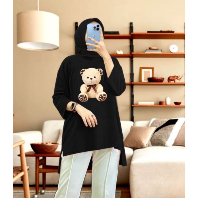 KAOS TUNIK HIJAB BEBYTERRY L XL XXL