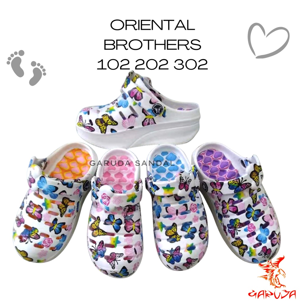 Sandal Baim Wanita ORiental Brothers 302 PHYLON EVA motif KUPU 35-40