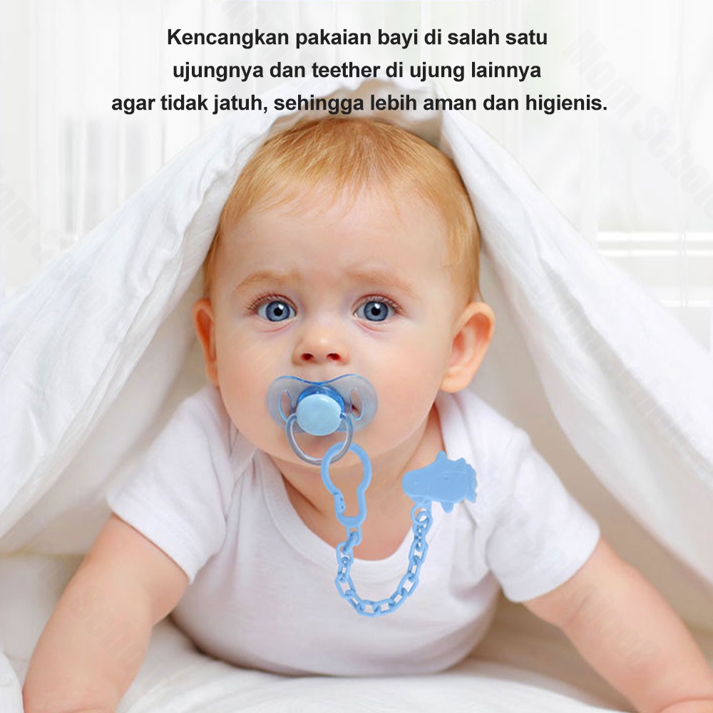 Halo Baby Tali gantungan empeng bayi/klip rantai penjepit dot bayi lucu rantai dot bayi