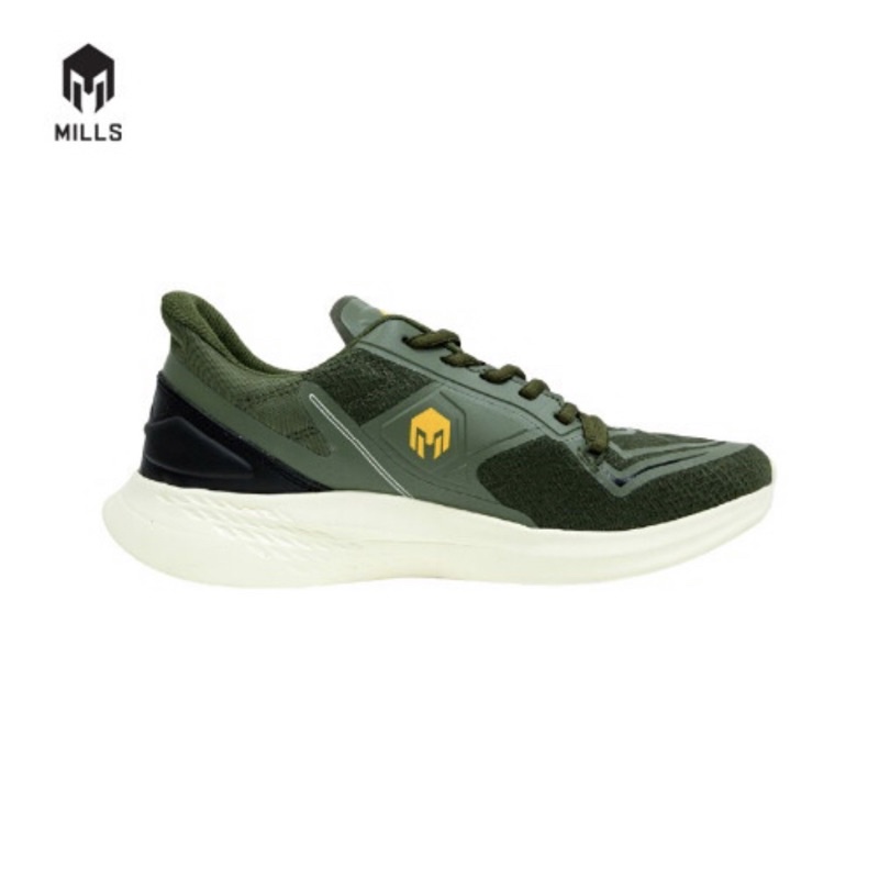 SEPATU RUNNING MILLS SPORT TREXIMO OMEGA - OLIVE/OFF WHITE