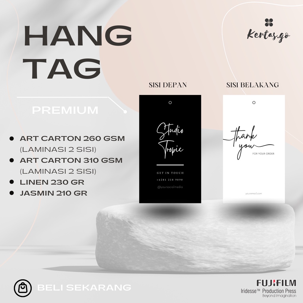

[HANG TAG] LABEL HANG TAG BAJU / HANG TAG CUSTOM USAHA BISNIS OLSHOP BAHAN PREMIUM