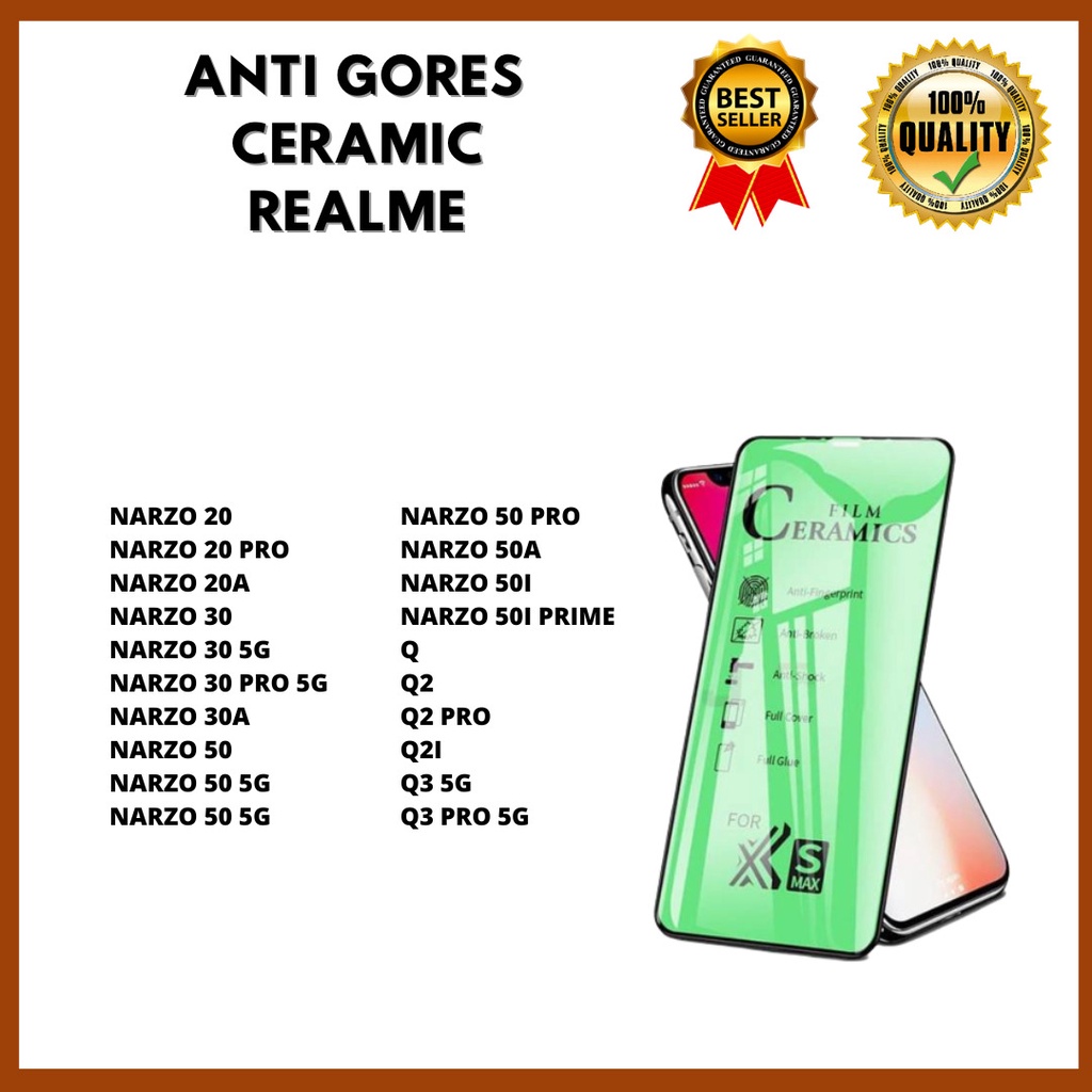 TG CERAMIC - REALME NARZO 20-NARZO 20 PRO-NARZO 20A-NARZO 30-NARZO 30 5G-NARZO 30 PRO 5G-NARZO 30A-NARZO 50-NARZO 50 5G-NARZO 50 5G-NARZO 50 PRO-NARZO 50 PRO-NARZO 50A-NARZO 50I-NARZO 50I PRIME-Q-Q2-Q2 PRO-Q2I-Q3 5G-Q3 PRO 5G