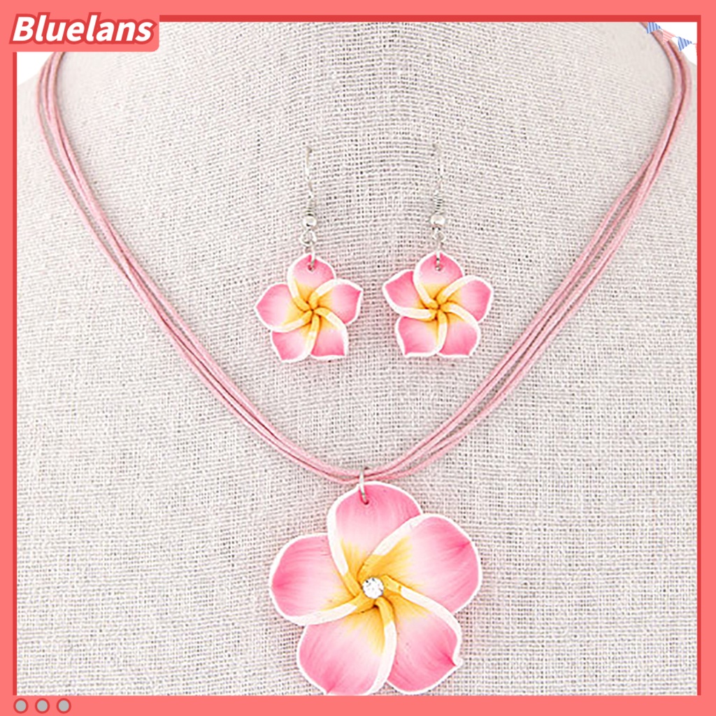 Bluelans Jewelry Set Fashion Attractive Alloy Flower Dangle Jewelry Set Dating Vacation