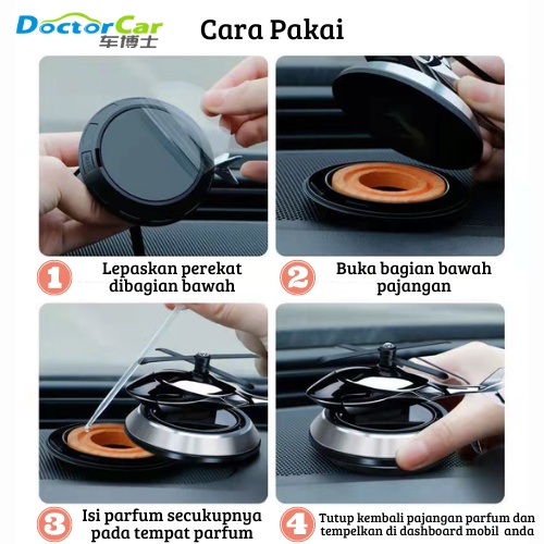 Parfum Pajangan Pesawat Dashboard Mobil Berputar Menggunakan Sinar Matahari dan Mengeluarkan Aroma