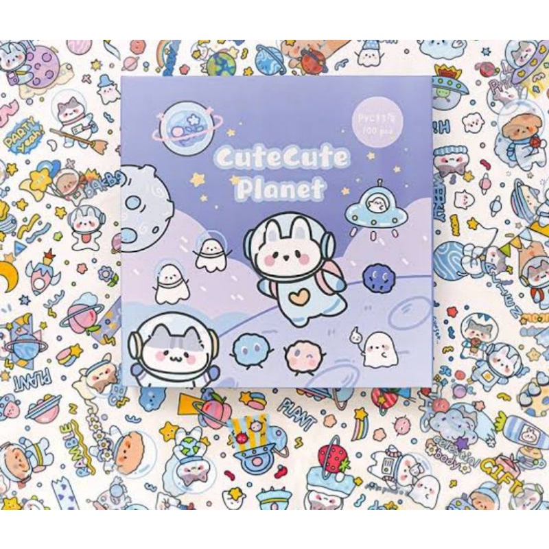 

STIKER BENING (25 lembar ) cute/transparan/stiker bening