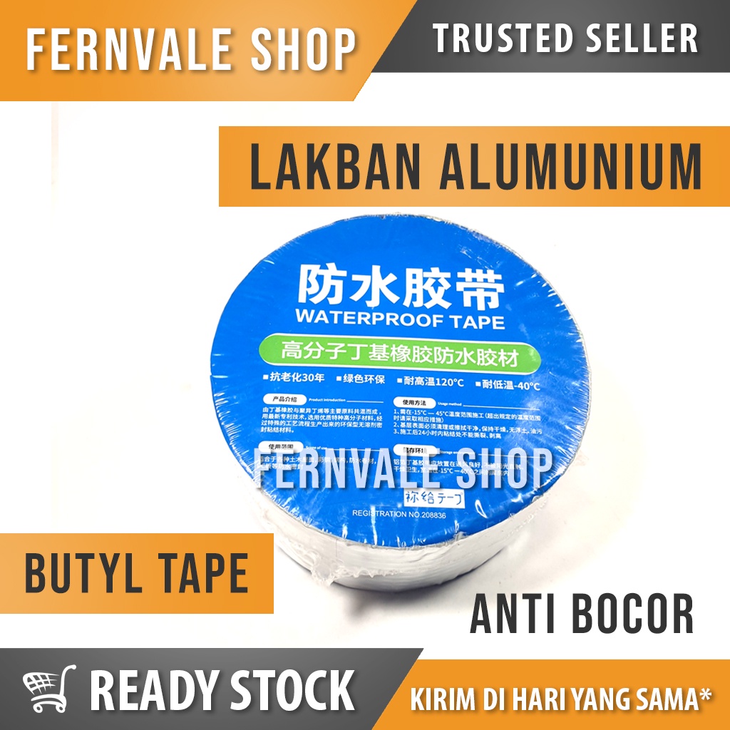 Lakban Alumunium Anti Bocor | Butyl Tape | Lakban Butyl | Butil