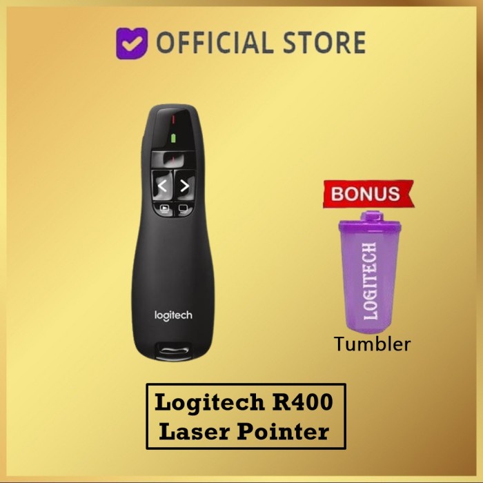 

Termurah Logitech R400 - Logitech Presenter , Wireless Presenter, Laser Pointer