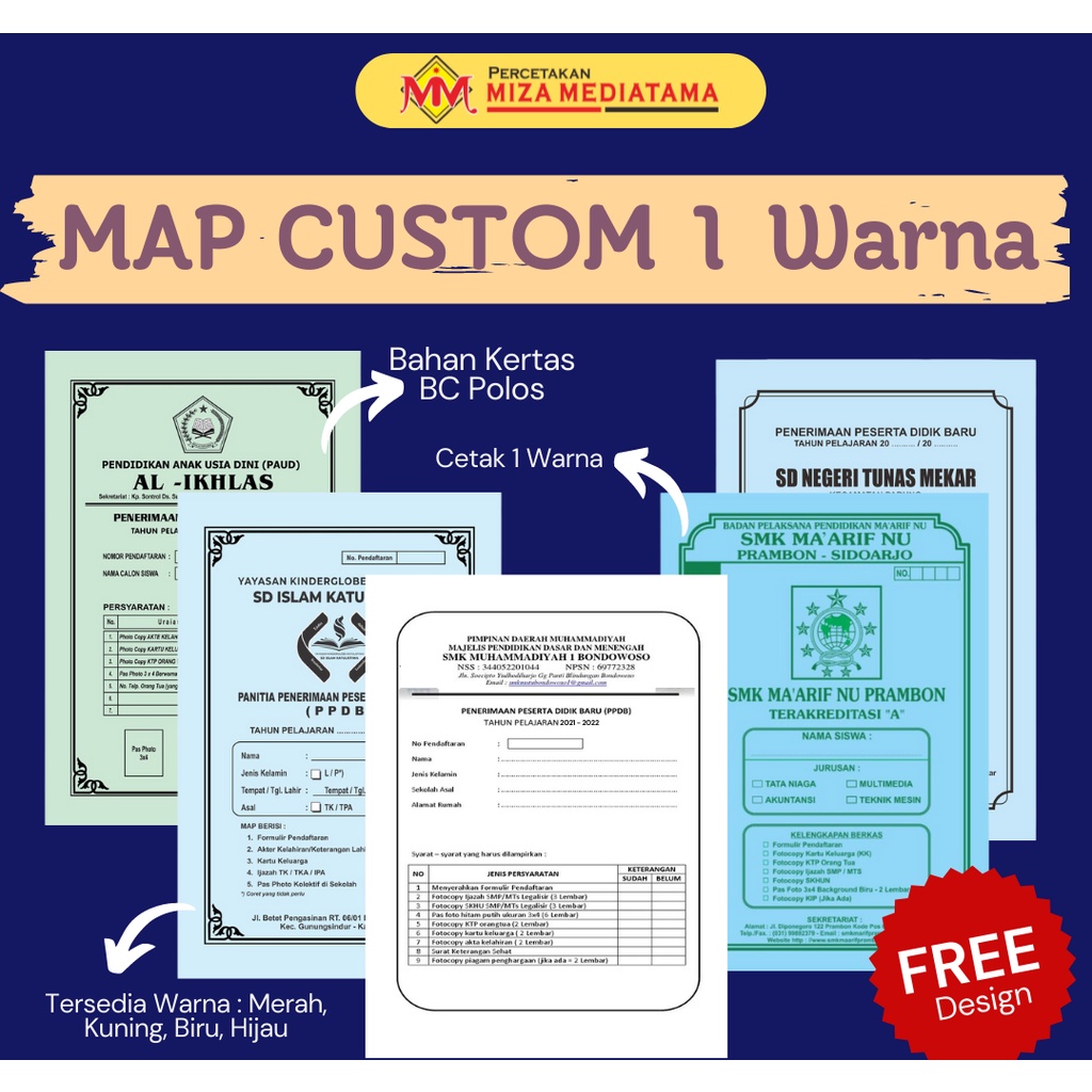 

MAP CUSTOM 1 WARNA