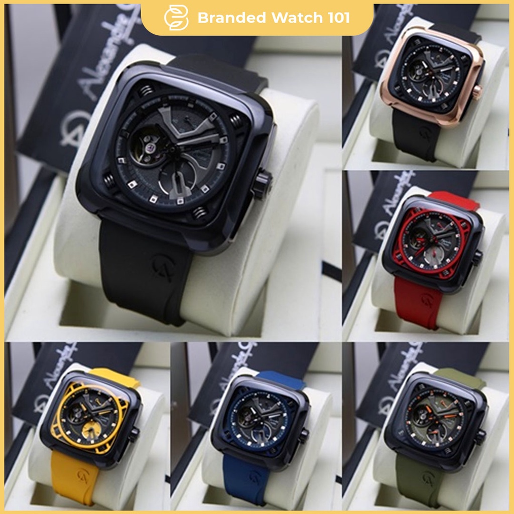 ORIGINAL Jam Tangan Pria Alexandre Christie Automatic AC 6577 / AC6577 / 6577 Automatic Garansi Resm