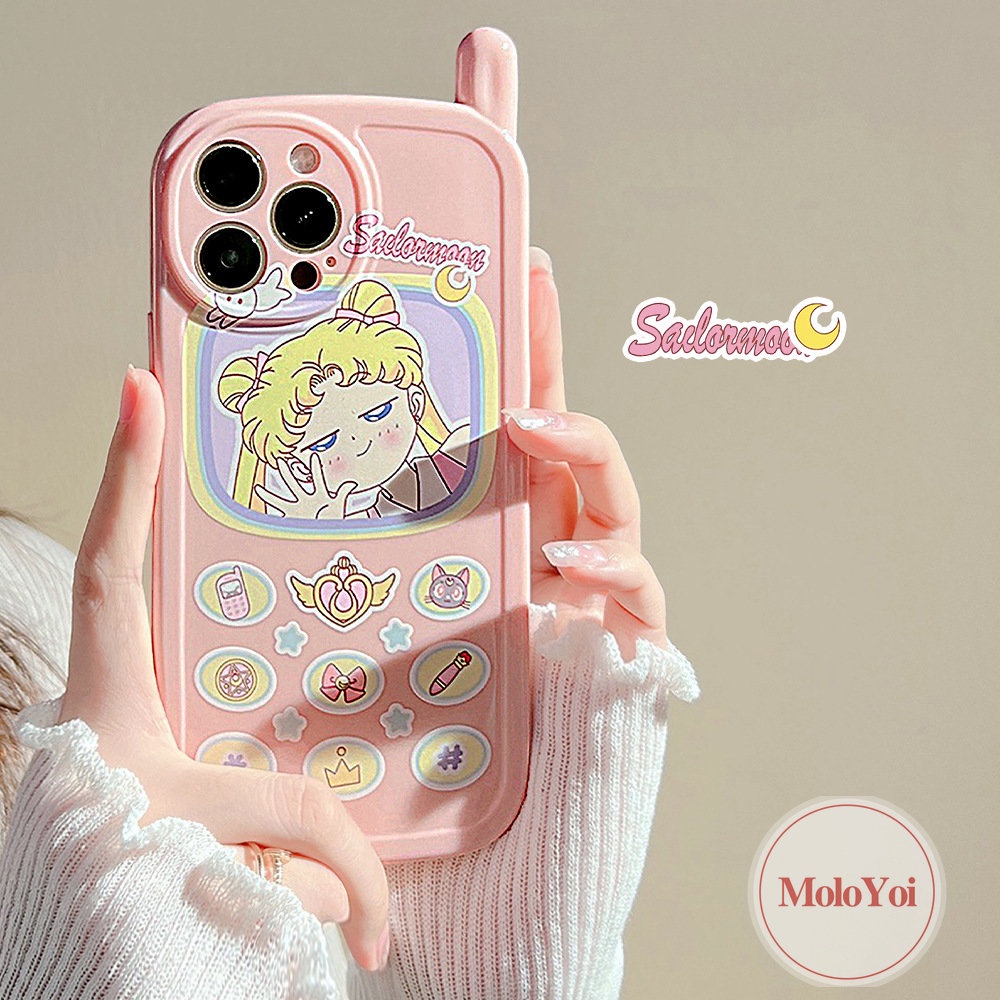 Soft Case Hp Gambar Sailor Moon Model Jepang Untuk IPhone 7 / 8plus / XR / 11 / 12 / 13 / 14pro MAX / X / XS MAX / SE