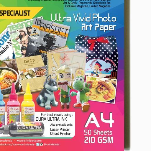 

SUN ART PAPER 210 GSM A4 (50 Lembar)