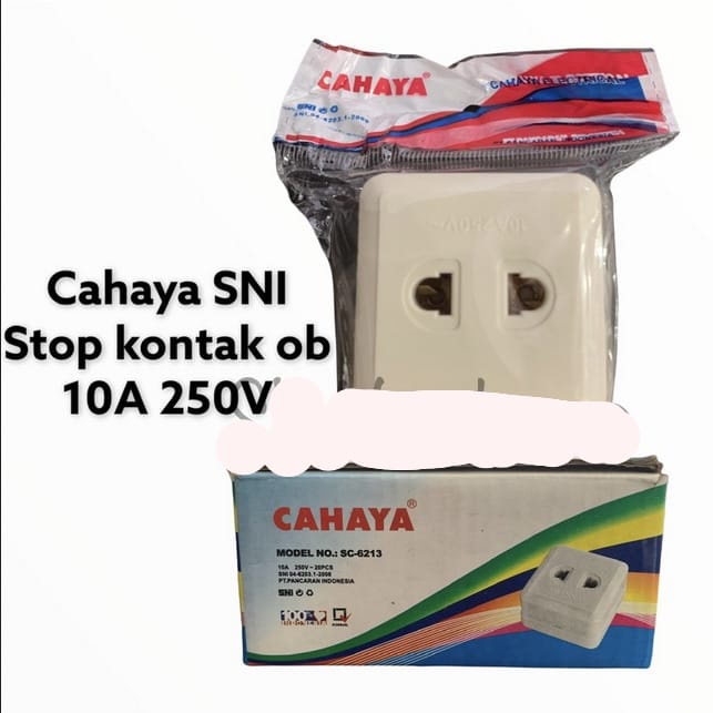 STOP KONTAK OUTBOW CAHAYA SC 6213 10A/250V
