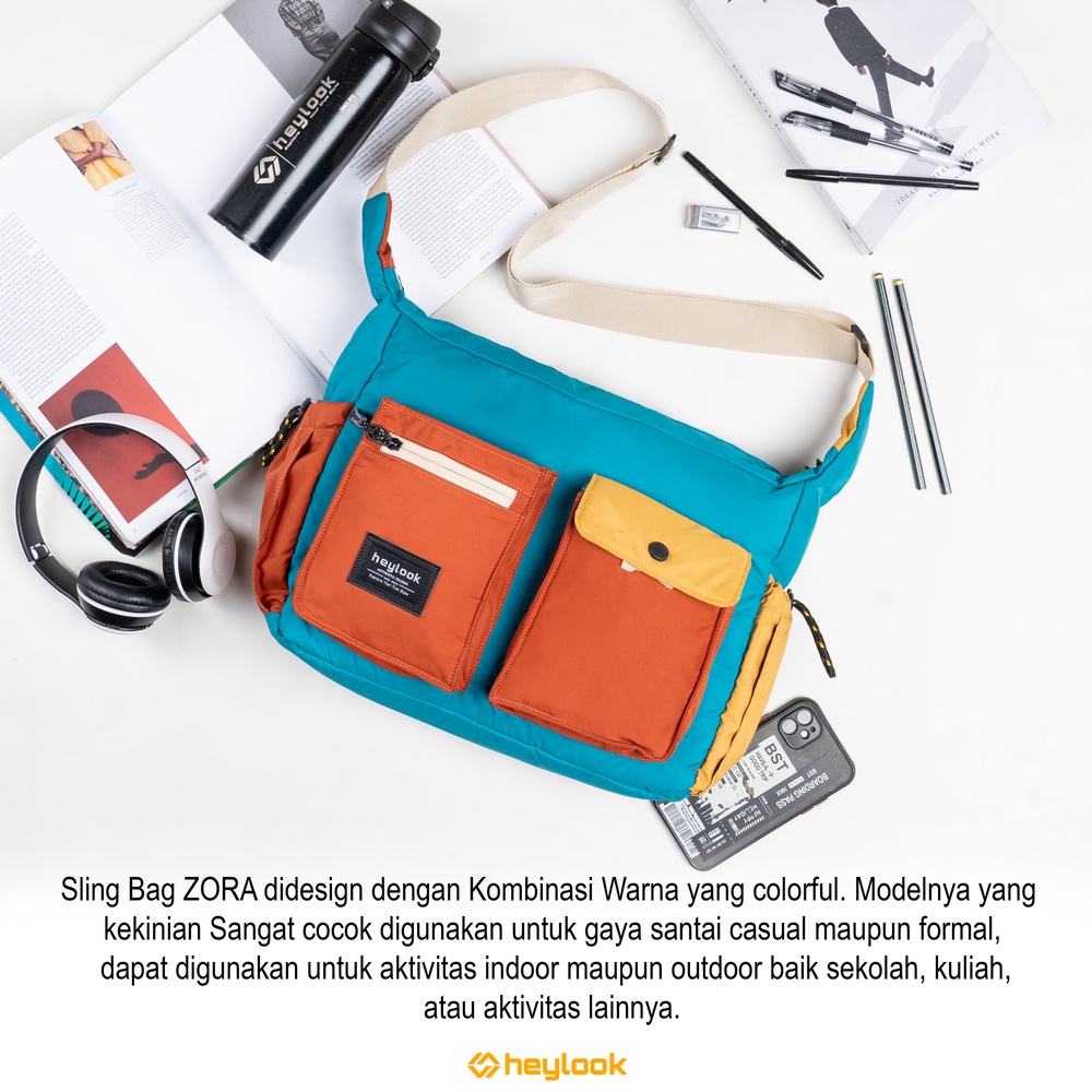 Travelbag Waterproof Trendy Tas Slingbag Pria Wanita Keren Tas Selempang Bahu Remaja Dewasa Casual Keren Slingbag Sekolah Kuliah Modis