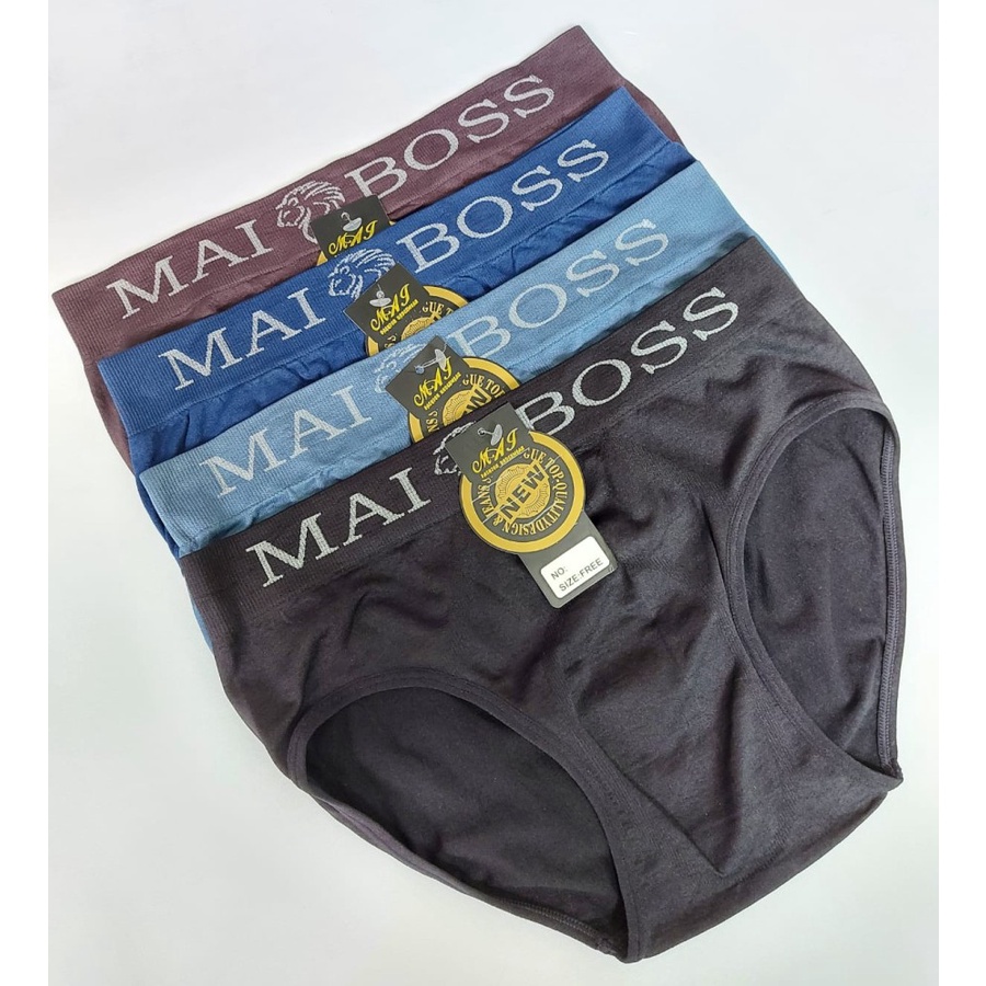 CD PRIA SEAMLESS/CELANA DALAM MAI-BOSS/ CD PRIA TANPA JAHITAN ALLSIZE 50 KG SAMPAI 90 KG
