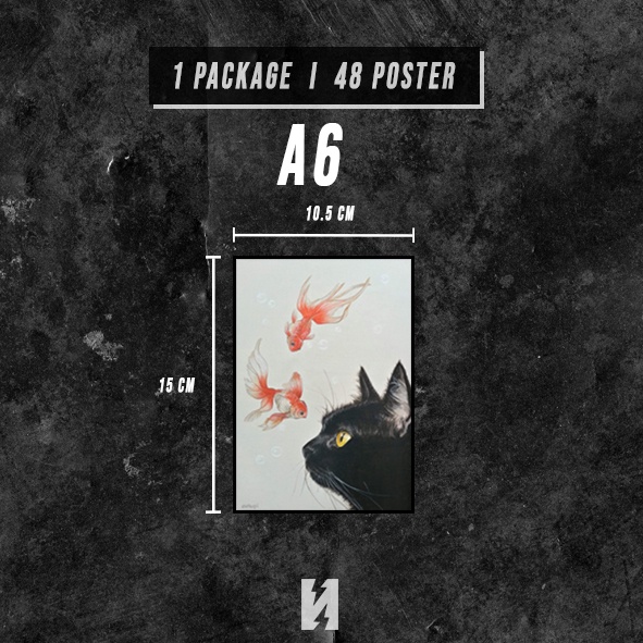 (48 PCS) Poster Dinding Aesthetic | Poster Dinding Aesthetic 666 Series