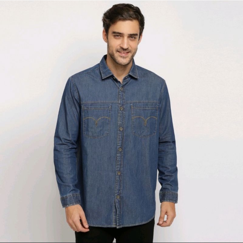 Kemeja Denim Regular Original Lois Jeans KLL 219 D