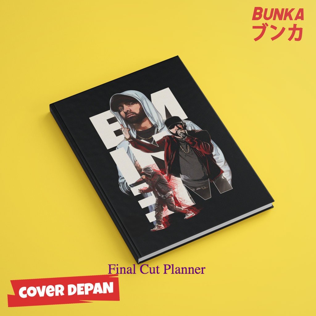 

buku tulis polos/bergaris Eminem Hardcover A5 Buku Tulis Catatan Notes Agenda Planner Jurnal