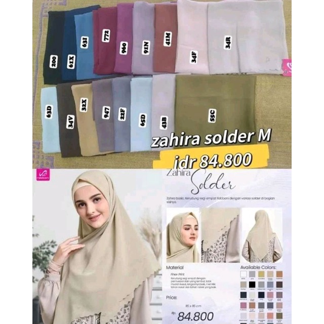 RABBANI - ZAHIRA SOLDER M - KERUDUNG ZAHIRA RABBANI - JILBAB SEGI4
