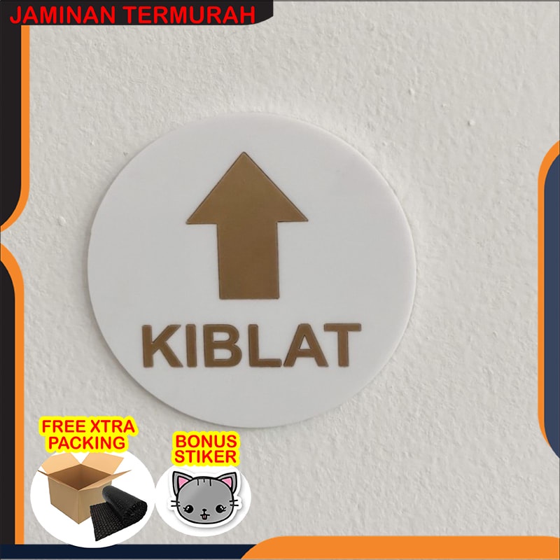 

Grosir Sign Akrilik Arah KIBLAT | Penunjuk Arah Kiblat Sholat - Putih Keren