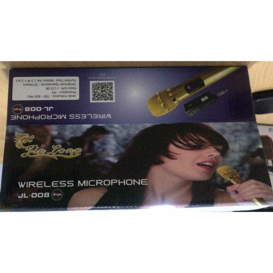 mic wireless double jin long jinlong jl008 BERGARANSI RESMI