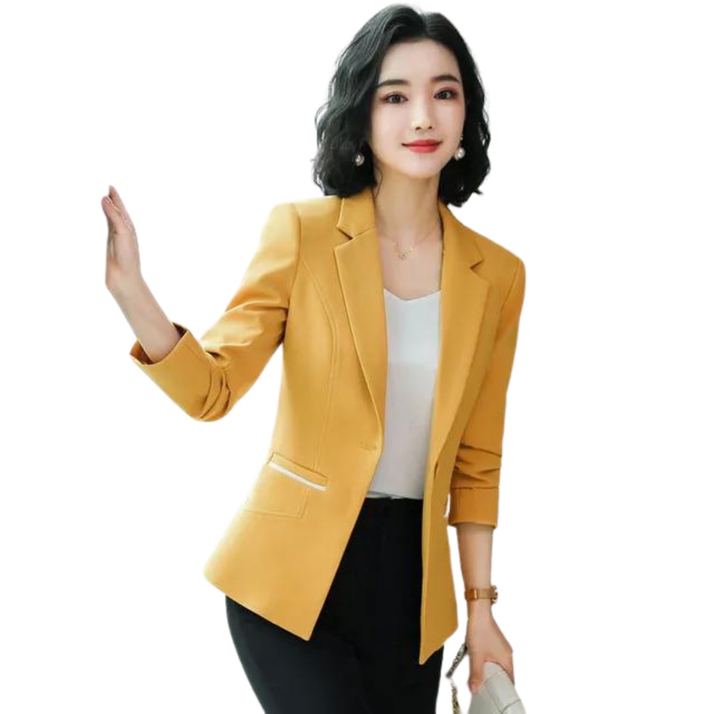 Jas blazer Wanita Semi Formal Jas kerja Wanita Casual