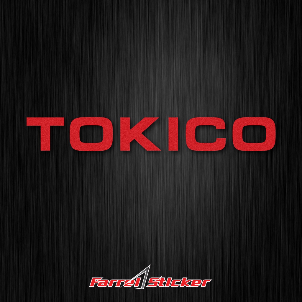 Stiker ShockBreaker TOKICO sticker TOKICO ABSORBER 5CM