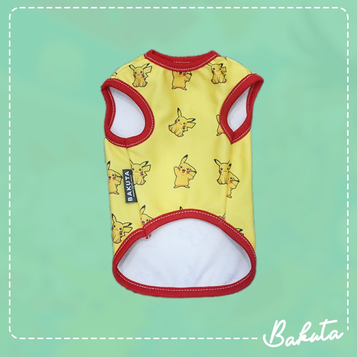 Baju Hewan Edisi Pokemon Tank Versi Kedua Baju Anabul tersayang dirumah / Casual Outfit / Bisa Pilih Ukuran S-XL