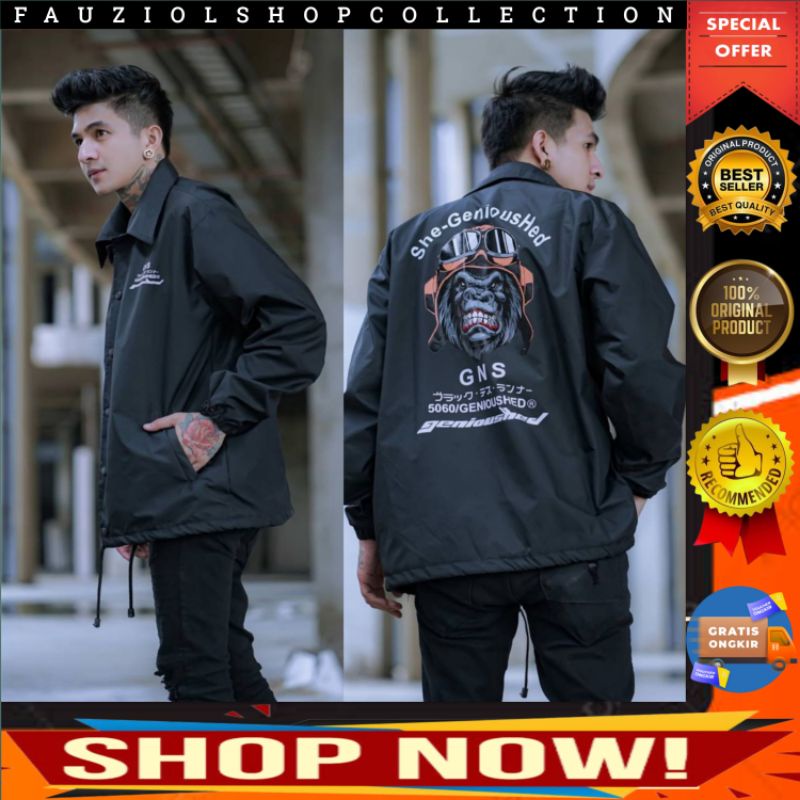JAKET PRIA COACH SALVIO HEXIA/JAKET SALVIA TERBARU PRINT /JAKET COWOK COACH SALVIO HEXIA