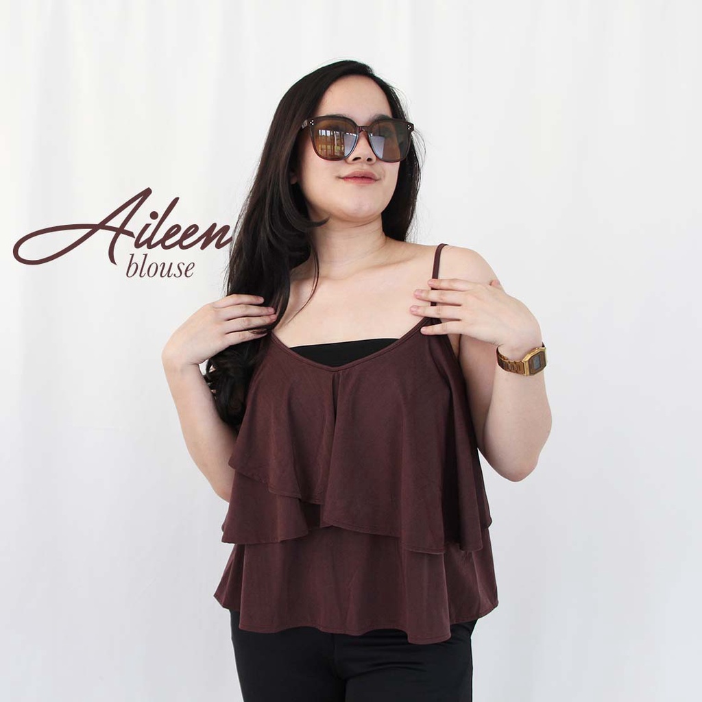 Crop Blouse Wanita - Aileen Blouse