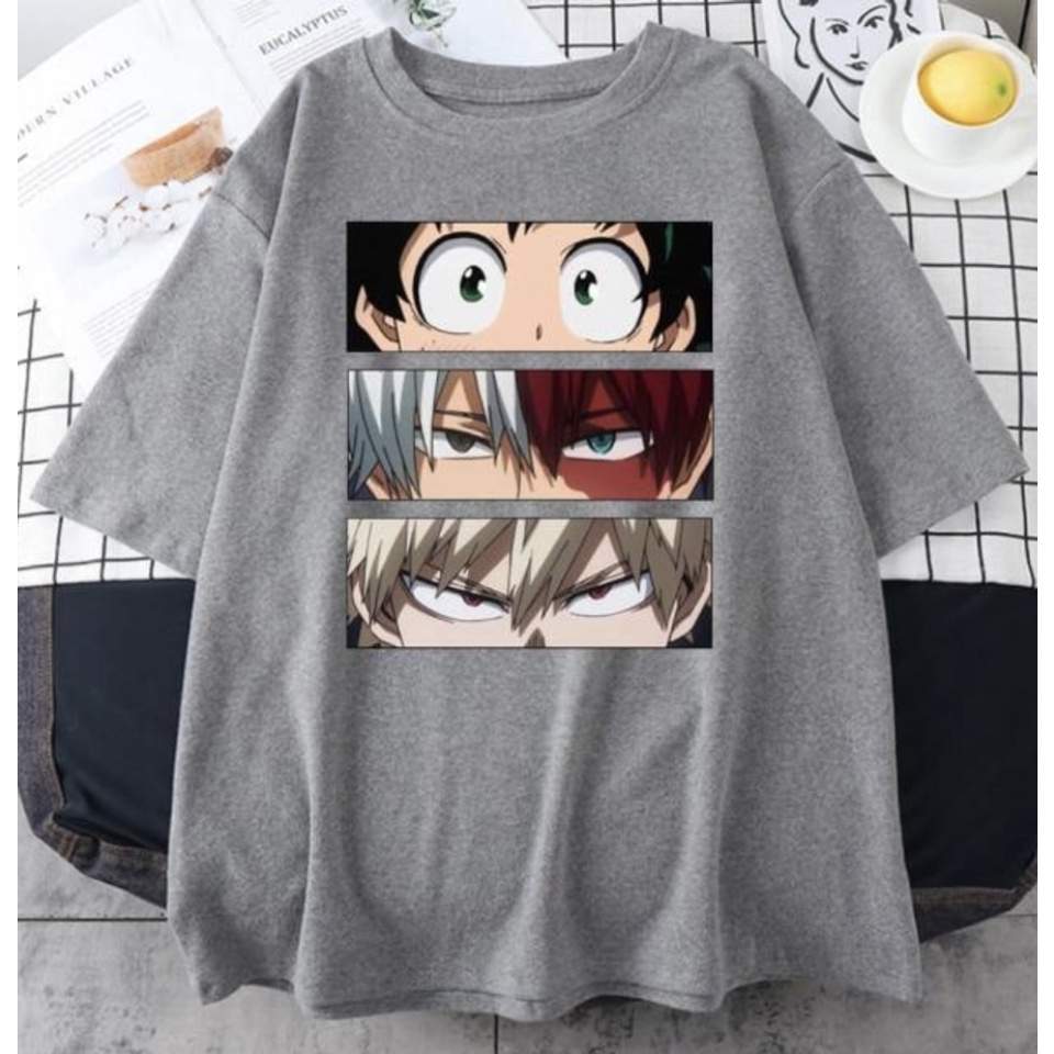 Kaos Oversize Print DTF Oversize HERO ANIME II BRIGO Kaos II Kaos Jumbo Size Pria &amp; Wanita