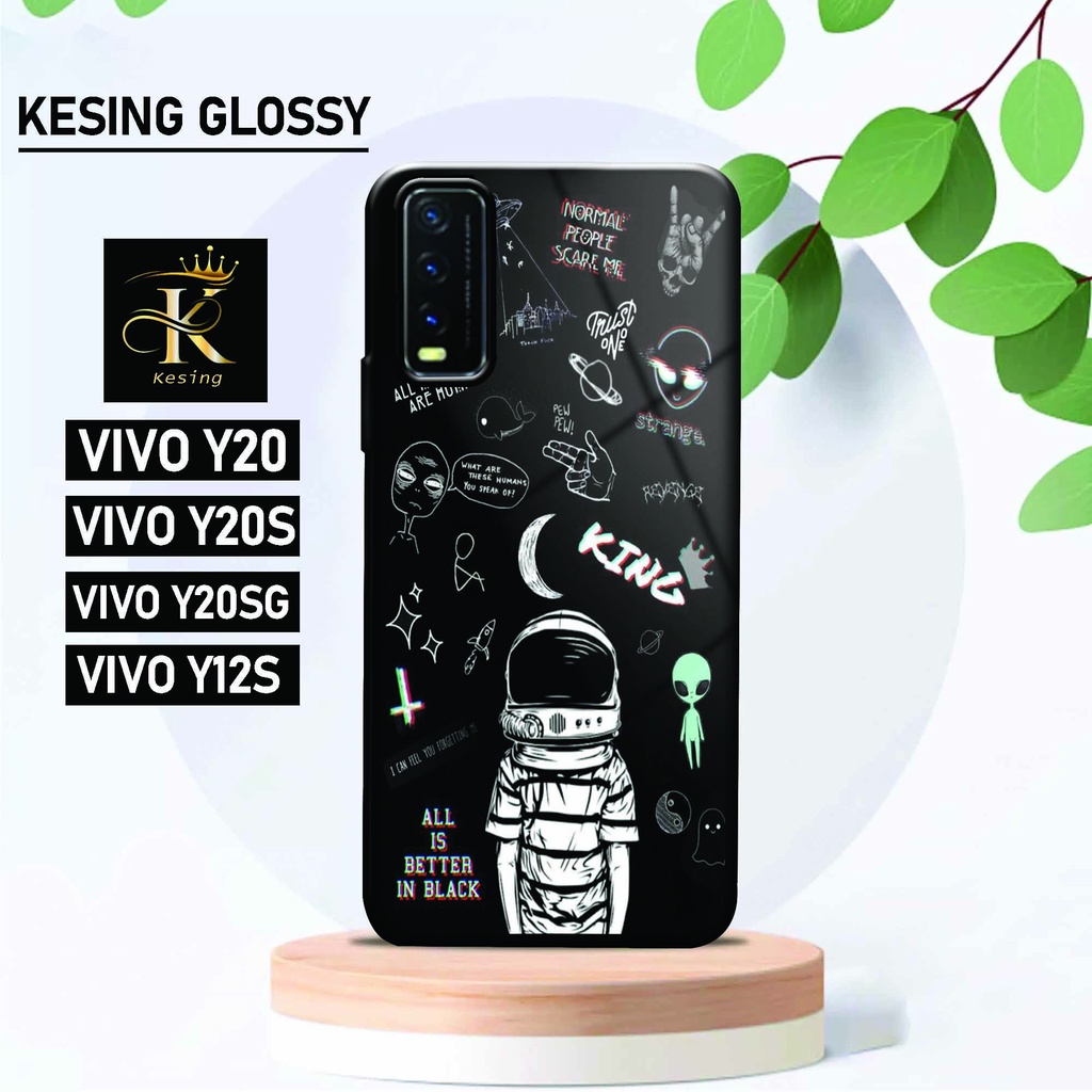 Case Vivo Y20 / Y20S / Y12S - Case Vivo - [ KV-21 ] - Hardcase Glossy 2D Vivo - Softcase Terbaru Cas