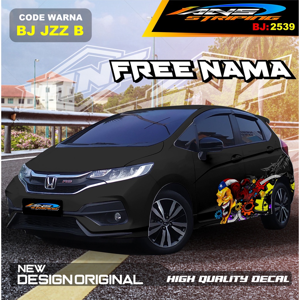 VARIASI STICKER HONDA JAZZ / STICKER DECAL MOBIL JAZZ / DECAL STICKER MOBIL HONDA JAZZ , BRIO / STICKERMOBIL