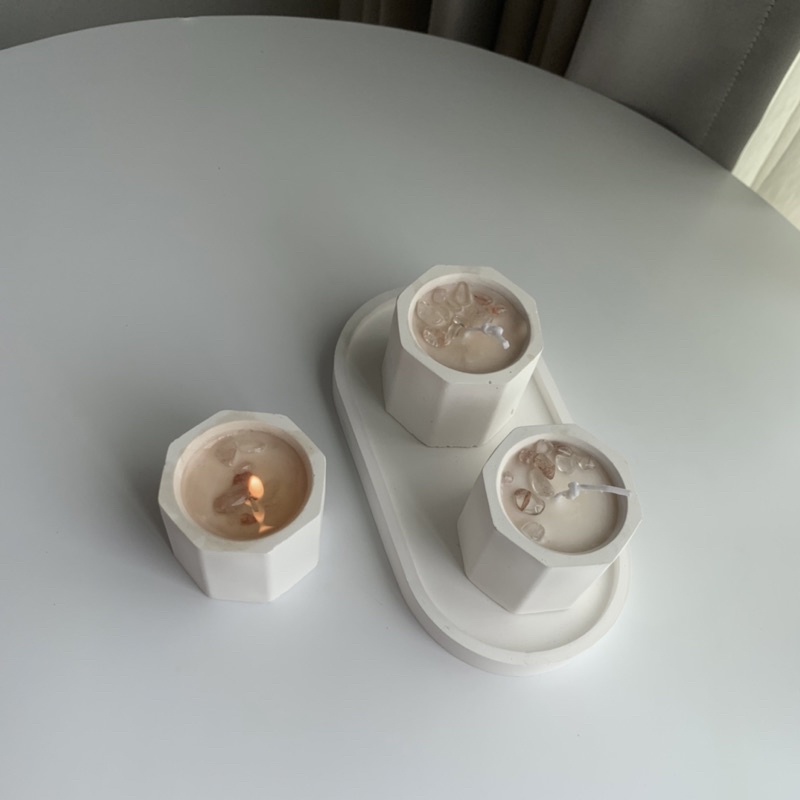 Scented Candle with Crystal Healing Chakra Awakening by Madame Berdin | Lilin Aromaterapi dengan batu kristal | Scented candle Christmas Hampers Lilin Natal Relaxing Kado Valentine