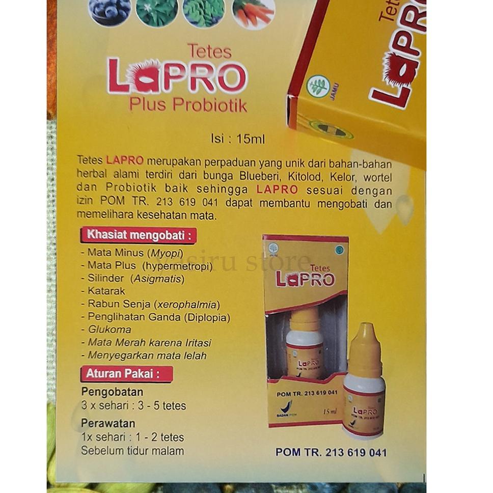 "GYD.18Oc22х" Tetes Mata LAPRO LA PRO Obat Herbal Mata Minus Plus Silinder Glaukoma Katarak Kabur Ga